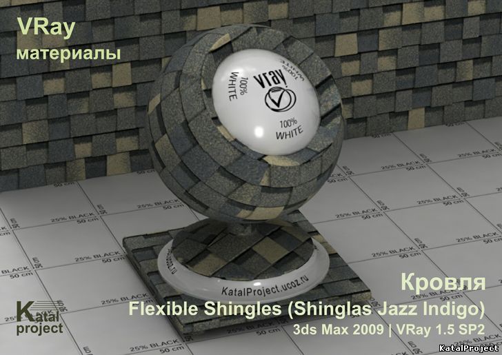 Flexible Shingles (Shinglas Jazz Indigoo)