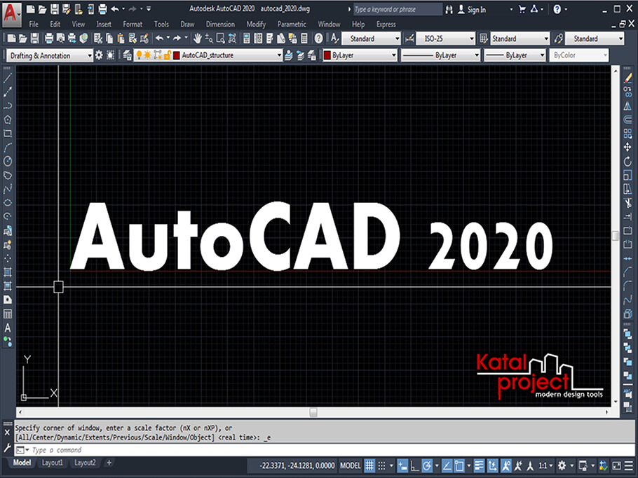 AutoCAD 2020 > Классический интерфейс