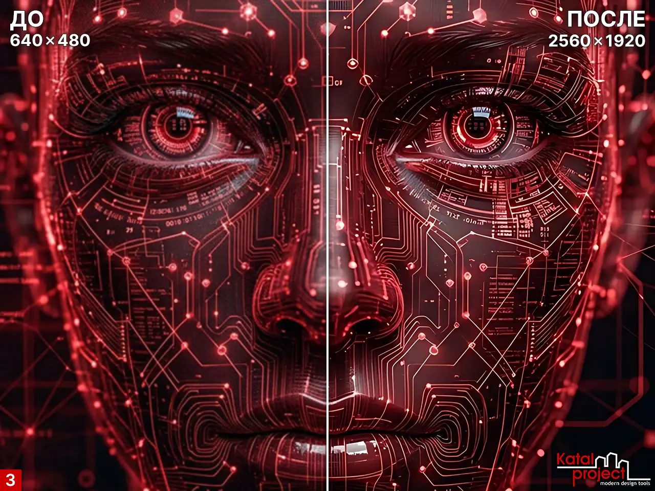 promli.com – AI Image Upscaler – Generated AI Image – Before & After