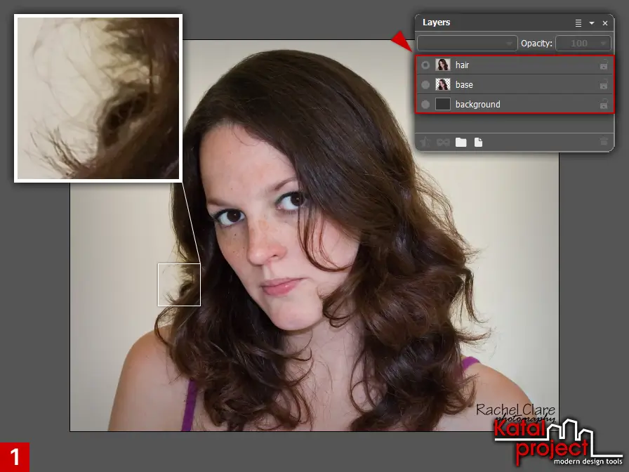 AliveColors 10.0 – Cutting Hair – Step 1 – Initial Document