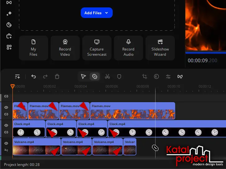 Movavi Video Editor 2024 – Timeline – Split Clips